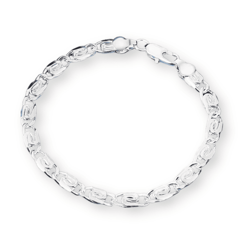 925 Silver Belgium Geometric Ziron Bracelet