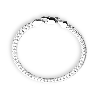 925 Silver Hungary Bracelet with 6mm Zirconia